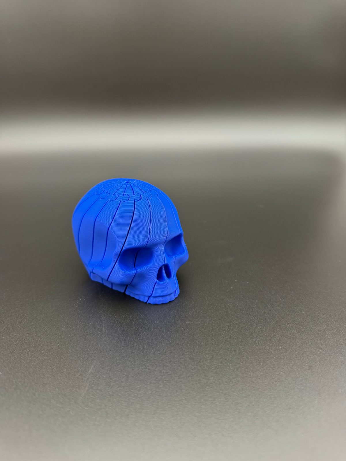 Blue Skull Fidget Toy — handmade 3D printed figurines made in Canada