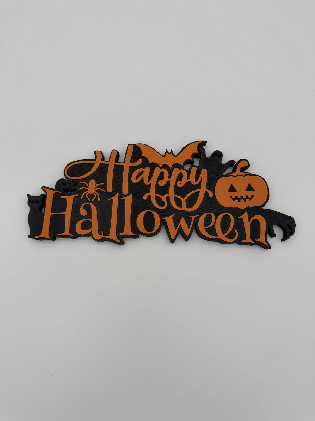 Freestanding Happy Halloween tabletop sign