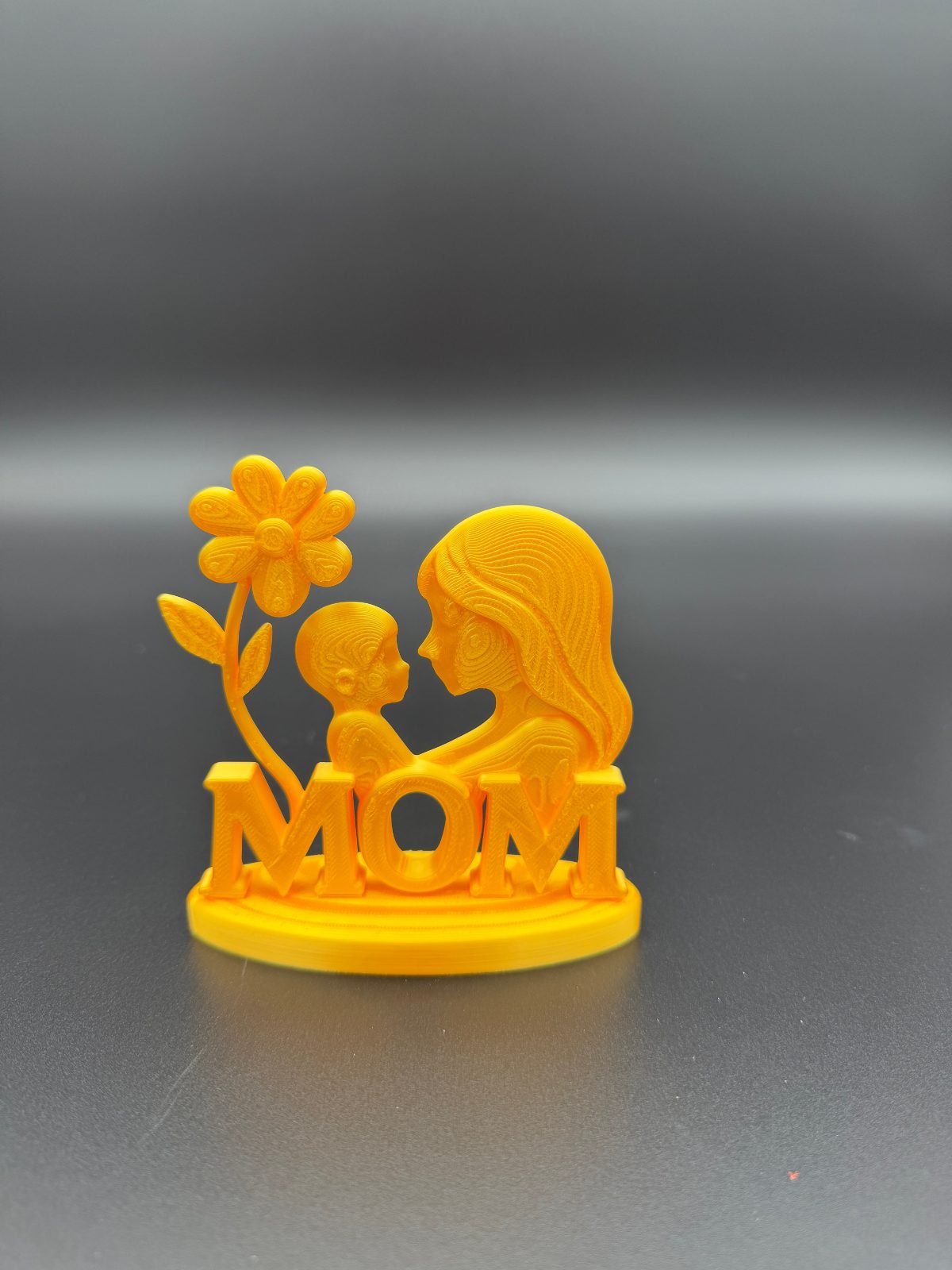 Mom & Child Sign — handmade 3D printed wall art made in Canada