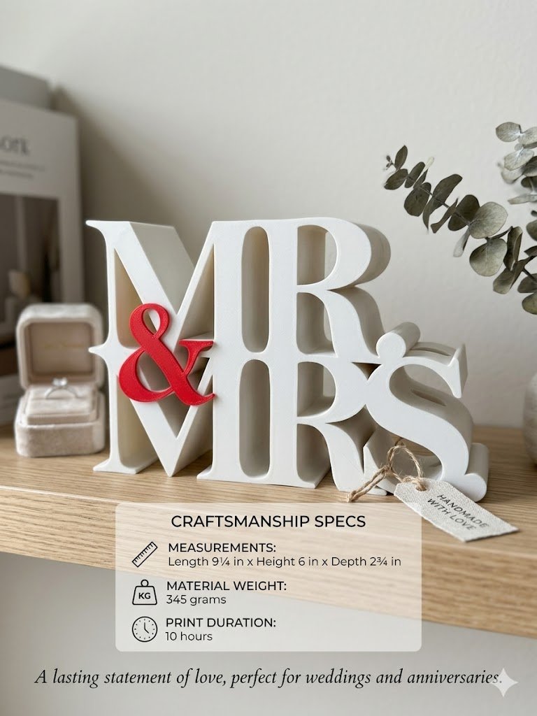 Mr & Mrs Wedding Sign photo 4