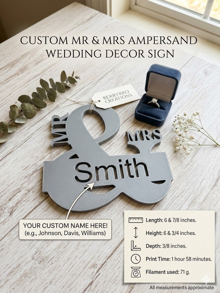 Personalized Mr & Mrs Sign photo 4
