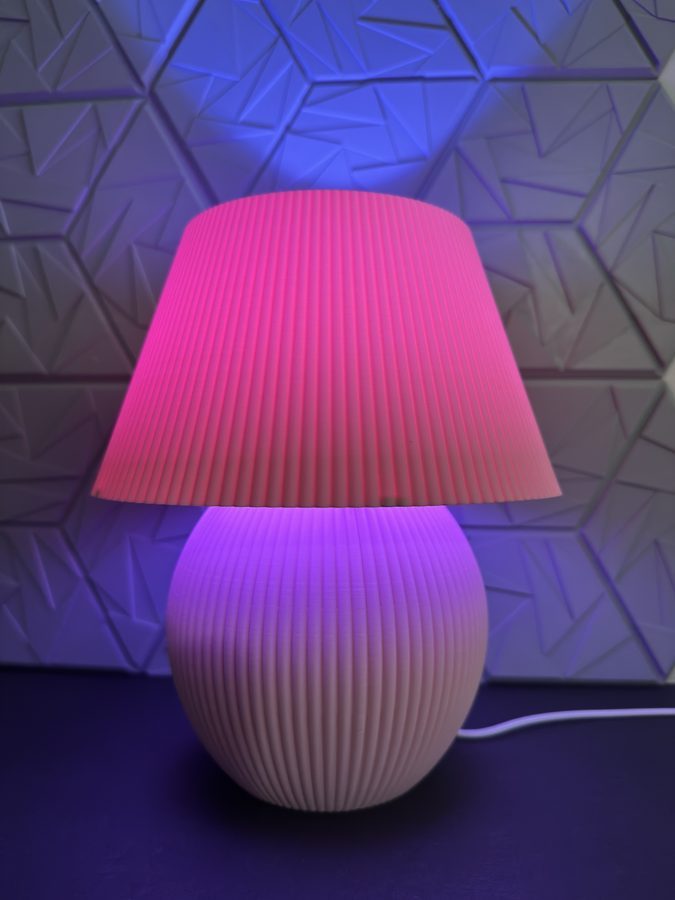 Pink Puck Light Lamp