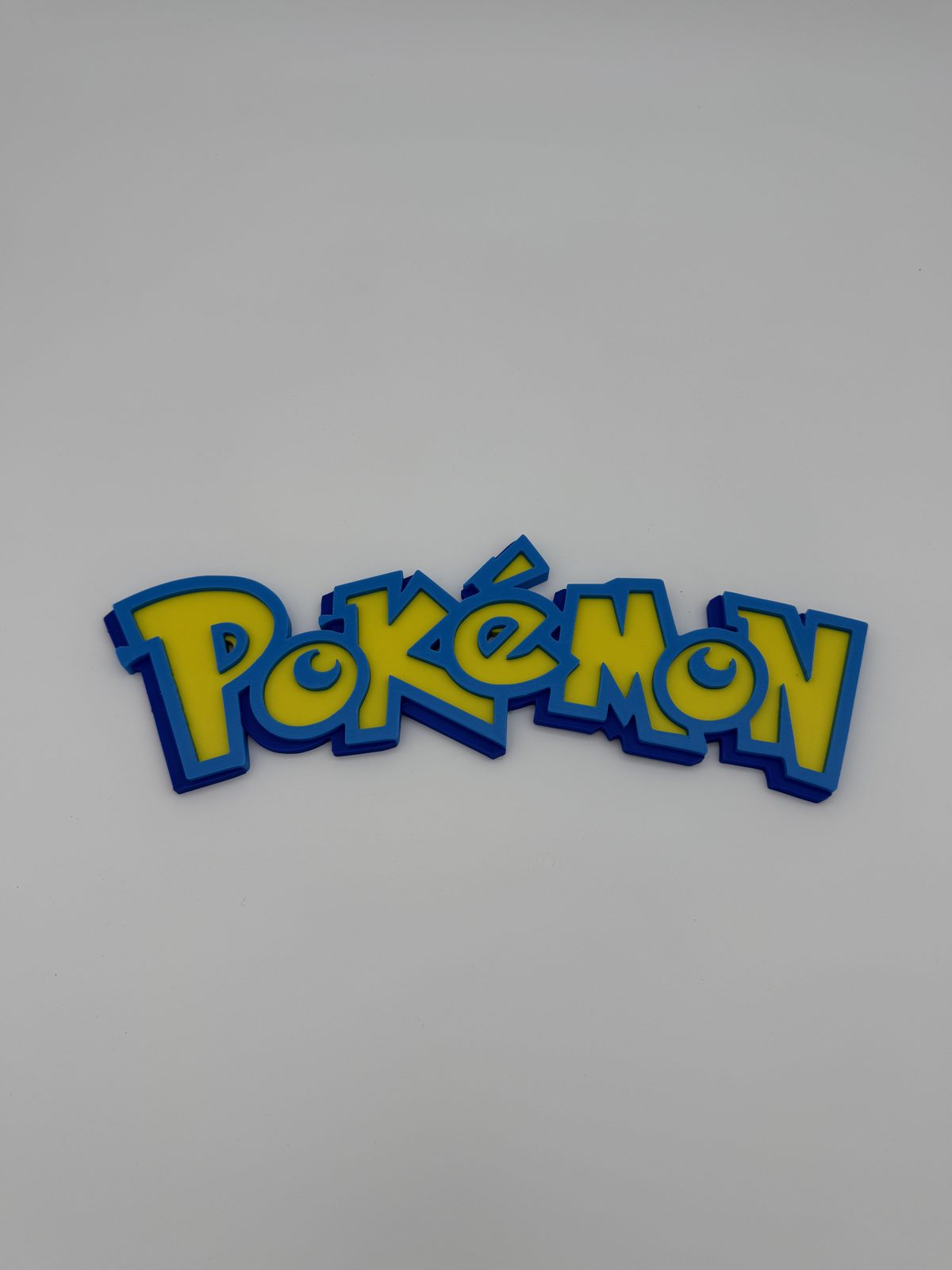 Pokémon Logo Display Sign — handmade 3D printed gaming & anime made in Canada